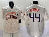 Men's Houston Astros #44 Yordan Alvarez Cream Throwback Cooperstown Collection Limited Stitched Jersey,baseball caps,new era cap wholesale,wholesale hats